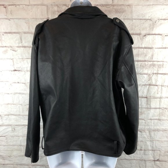 Missguided + Black Biker Jacket - Picture 8 of 9
